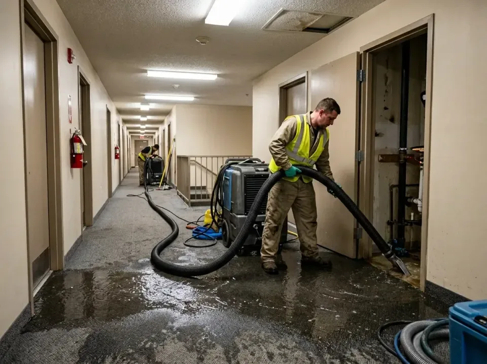 multi-unit-apartment-hallway-f-005 — frequently asked questions, Emergency Burst Pipe Water Extraction & Removal in Kathleen…